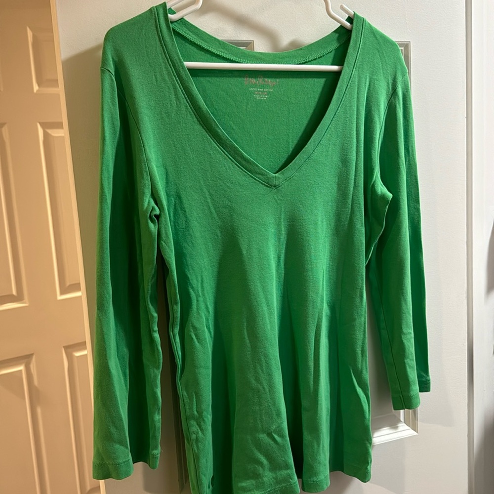 Green Lilly Pulitzer top size medium